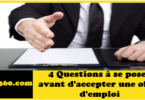 4 questions à se poser avant d'accepter une offre d'emploi