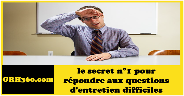 le secret n°1 pour répondre aux questions d'entretien difficiles